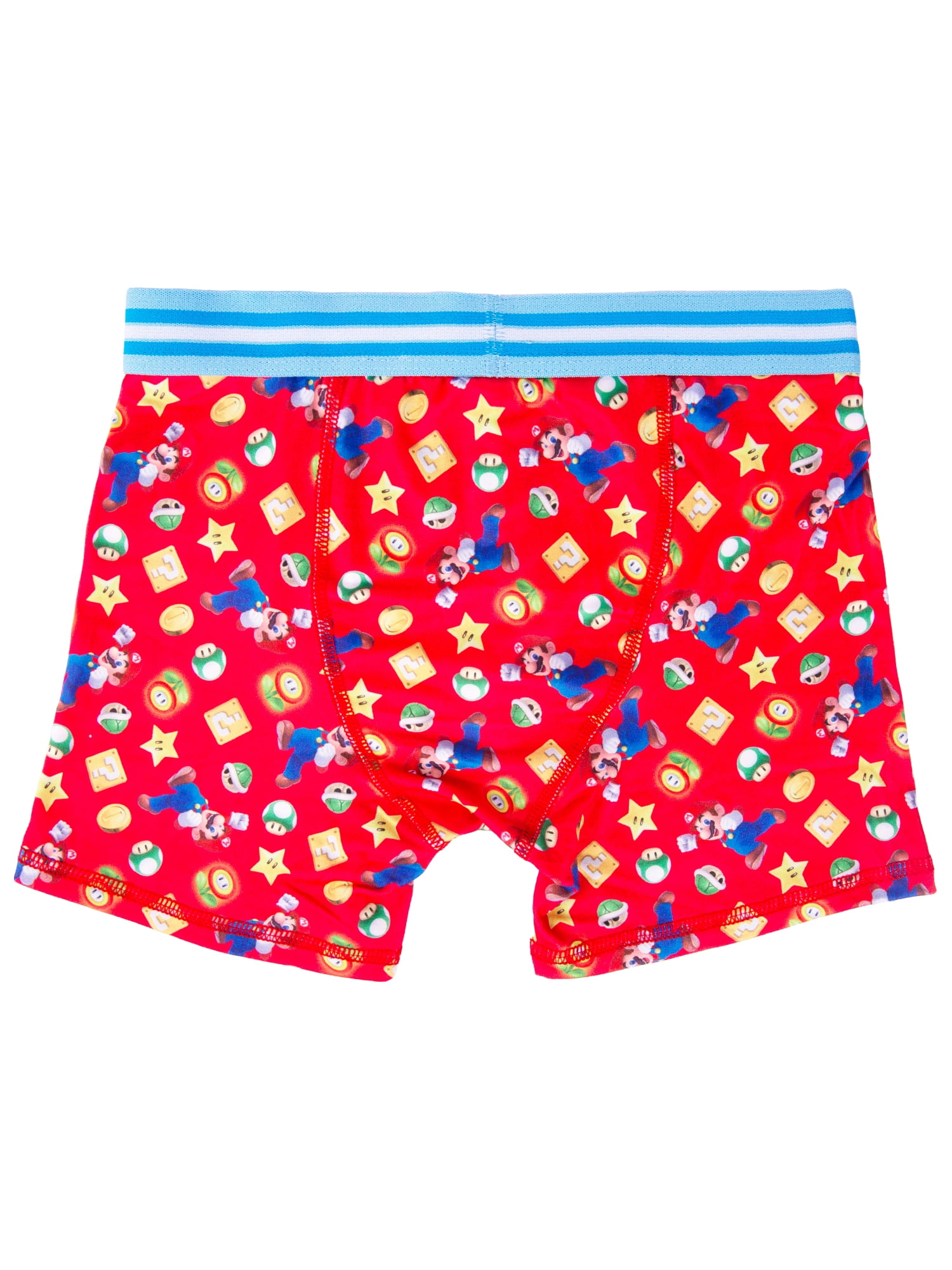 Mario Brothers Boys Athletic Boxer Brief Character Underwear, 5-Pack, Sizes XS-M