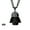 STAR WRAS 3D DARTH VADER, variant on Star Wars: 3D Darth Vader Black Plated - Stainless Steel Pendant Necklace - Size - 22"
