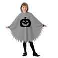 thumbnail image 3 of 333REDARER Kids Jack‑o‑lantern Hooded Poncho Cloak Cosplay Garment Jagged Ragged Hem Central Graphic Pull‑On Outfit for Halloween Trick or Treat Home Celebration School Themed Pageant,10-12 Years, 3 of 6
