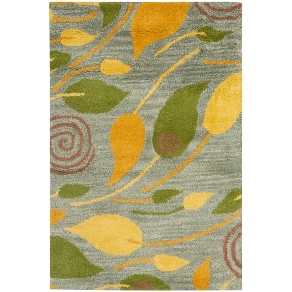 SAFAVIEH Soho Cantor Abstract Wool Area Rug, Grey/Multi, 2' x 3'