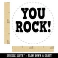 thumbnail image 2 of You Rock Teacher School Self-Inking Rubber Stamp Ink Stamper - Sky Blue Ink - Mini 1/2 Inch, 2 of 7