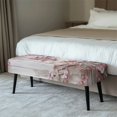 thumbnail image 2 of Whosucclay Cherry Blossom Wood Print Stretch Dining Bench Cover, Wear Resistant Bench Slipcover Washable Bench Seat Protector Rectangle Bench Cover for Dining Room, Living Room, Bedroom, 2 of 7