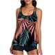 thumbnail image 1 of Traje de baño para mujer Camiseta sin mangas estampada Traje de baño de dos piezas con pantalones cortos Traje de baño Fridja fhjkhfk457692, 1 of 7