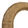 thumbnail image 4 of ARCILLA ELEMENTAL Brown Rattan Woven Room Wall Mirror with Arched Top - 27 x 3 x 48, 4 of 5