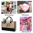 thumbnail image 2 of Bolso Mano para Mujer Playa Yute Verano Bolsos Elegantes Regalos Cumpleaños, 2 of 7