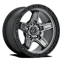 Fuel 1PC Aluminum Rim D698 KICKER 17X9in Matte Gun Metal Black Bead Ring Finish, D69817907545