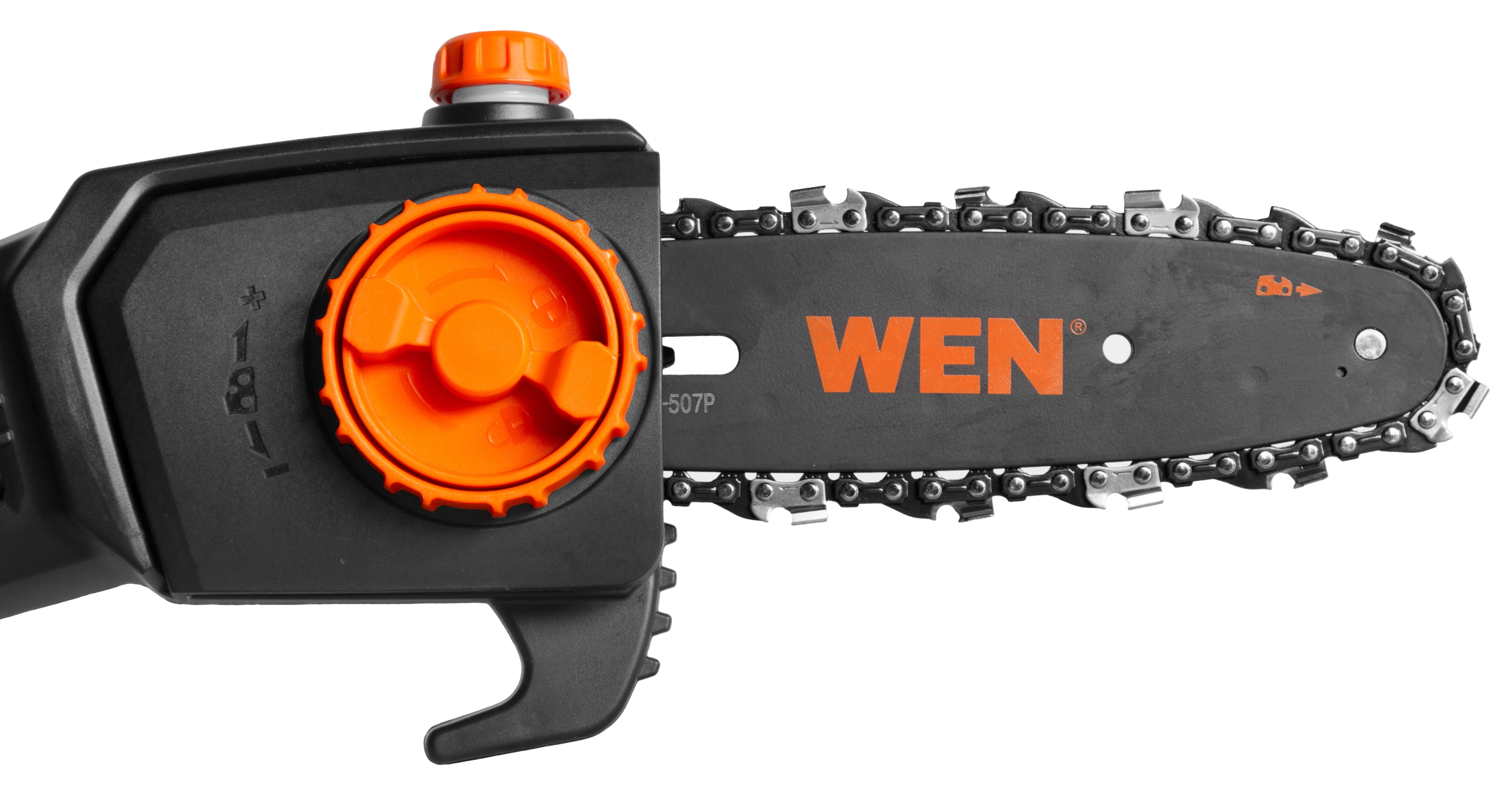 WEN 20V Max Cordless 8-Inch Pole Saw with 14.5-Foot Reach, 4Ah Battery, and Charger