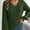 Army Green, variant on Amidoa V-Neck Womens Sweaters Cable Knit Green Lantern Sleeve Buttons Fashion Solid Sweaters Cardigans for Women S