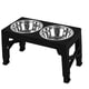 thumbnail image 2 of Stainless Steel Elevated Dog Bowl 5 Height-Adjustable Dog Food Bowls Stand, 2 of 5