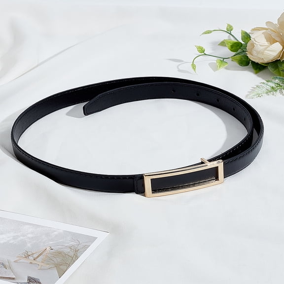 1Pcs Imitation Leather Chain Belt Reversible Belts Classic WaistBelt Retro Fashion Accessory Women DIY