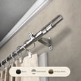 thumbnail image 4 of InStyleDesign  Barra Adjustable Curtain Rod Black 66 to 120 inches Black Finish, 4 of 4