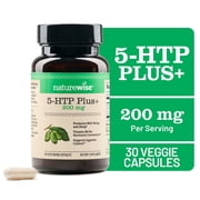 NatureWise 5-HTP 200mg + Vitamin B6 - Delayed-Release - 30 Capsules[30-Day Supply]