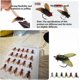 thumbnail image 5 of 20pcs Bionic Fly Fishing Bait, Color Small Fly Hook Fly Fishing Bait, 5 of 5