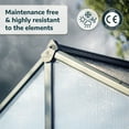 thumbnail image 6 of Palram - Canopia Glory 8' x 12' Walk-In Greenhouse - Gray - with 2 Automatic Roof Vent Openers, 6 of 14