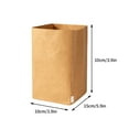 thumbnail image 2 of Washable Kraft Paper Bag Plant Flowers Pots Multifunction Home Storage Bag Brown, Washable Paper Storage Bags - Reusable Grocery Bags 3.9 x 5.9 Inches Home Storage Baskets, 2 of 5