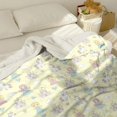 thumbnail image 3 of Princess Unicorn Yellow Pattern Soft Sherpa Fleece Throw Blanket, Warm Cozy Plush Blanket for Sofa Bed Couch, All Season, 40"x50", 3 of 5