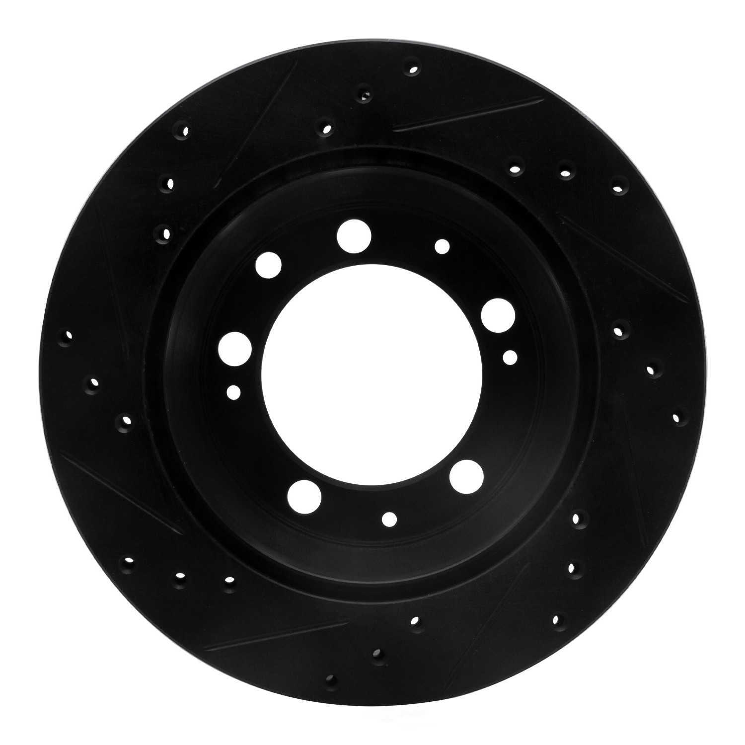 Dynamic Friction Company 633-02006R DFC Brake Rotor - Drilled And Slotted - Black