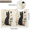 thumbnail image 4 of A4 Double Clip File Folder Binder Clipboards Waterproof Durable Foldable Folder Suitable for Office and Family Cute Black Cat Pattern, 4 of 9