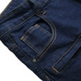 thumbnail image 3 of IROINNID Men's Casual Elastic Frayed Hem Jeans Stretch Comfy Stylish Retro Denim Shorts, 3 of 6