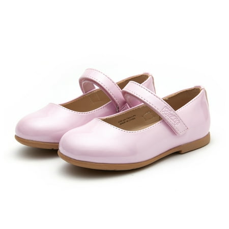 

Weestep Infant/Baby/Toddler/ Little Kid Girl Dress Ballet Flat Mary Jane Ballerina Shoe(4 Toddler Patent Pink)