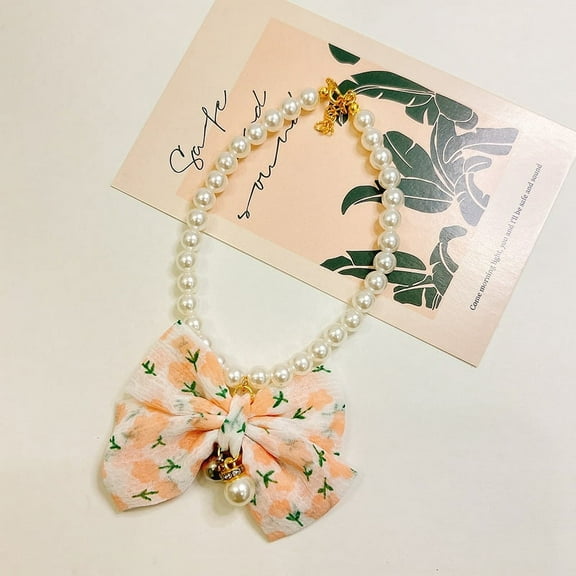 Namzi-b Adjustable Pet Decoration Collar Necklace: Ideal Accessory for Cats and Puppy Dogs in Grooming,L，A12