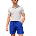 thumbnail image 4 of Maean Big and Tall Shorts for Mens 5 Inch Sport Shorts Elastic Waistband Lounge Running Gym Shorts M-3XL, 4 of 6