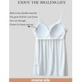 thumbnail image 2 of Vaslanda Women's Cami with Built in Bra Cup Casual Flowy Swing Pleated Tank Top with Adjustable Strap (S-4XL), 2 of 6