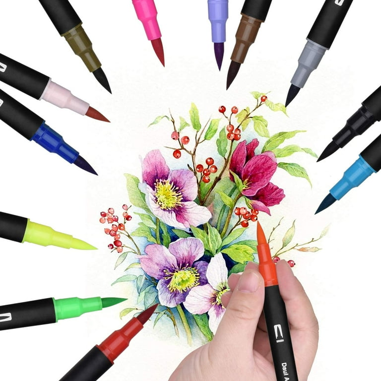 Concept Brush Pens - Permanent Art Markers with Brush Tip for Lettering,  Calligraphy, Drawing, Illustrators, Designers, Artists, & Architects -  Single