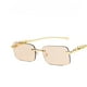 thumbnail image 1 of Lentes De Sol Con Marco Cuadrado Vintage De Metal Sin Montura Para Mujeres Y Hombres, 1 of 4