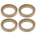 thumbnail image 1 of Unique Bargains 4 piezas universales de 3 pulgadas para altavoz, subwoofer, anillos espaciadores de montaje, madera maciza, color beige, 1 of 1