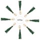 thumbnail image 3 of 8pcs Borlas de Cuero PU, Charm de Borla de 6" con Anillos de Llave para Hacer Joyería (Verde), 3 of 6