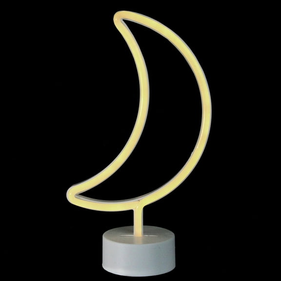 Neon Half Moon Lamp Light - Sleek Crescent Moon LED Light for Home and Event Decor