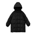 thumbnail image 6 of Xdegoge Girls Long Puffer Coat Hooded Quilted Thick Winter Warm Jacket with Buttons and Pockets for Kids Outdoor Snow Heavyweight Outerwear, 6 of 6