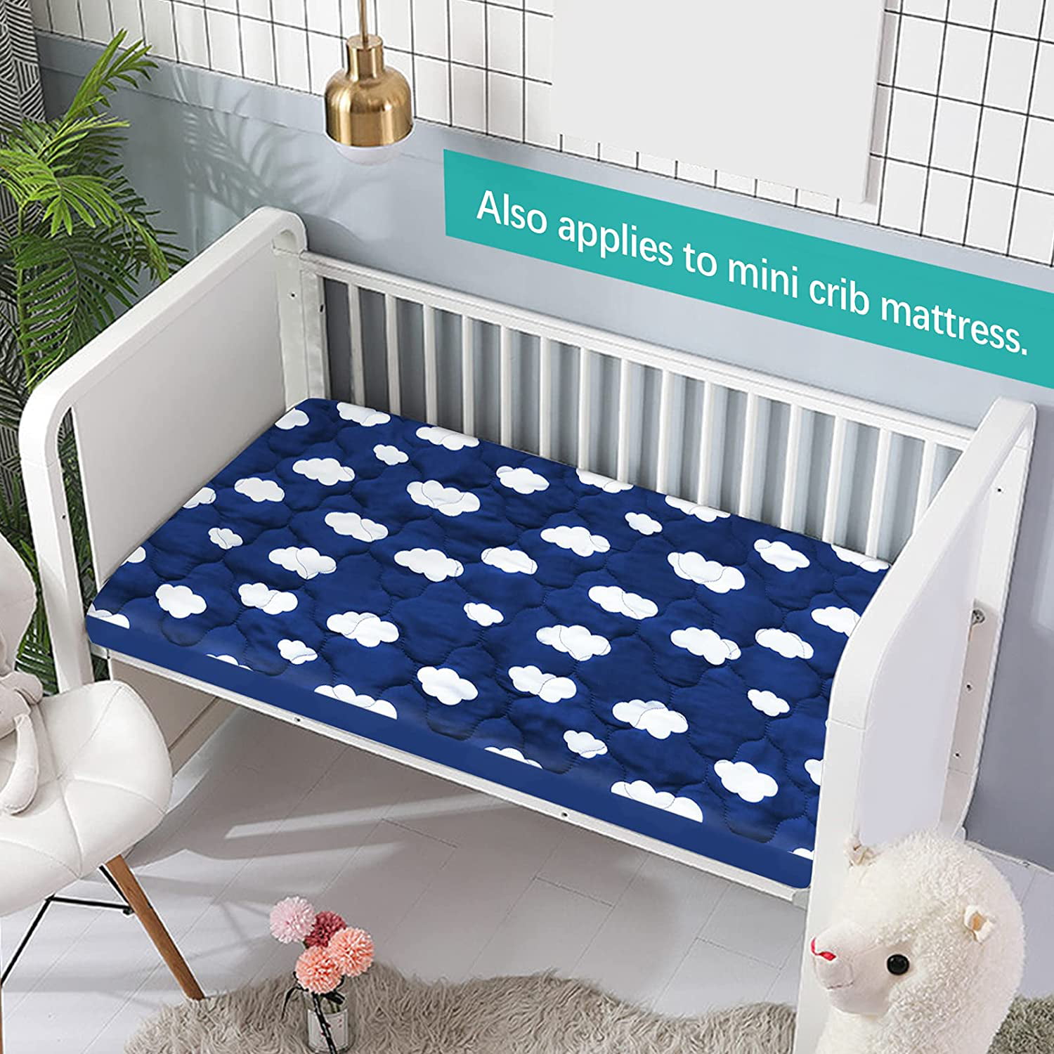 89 X 38 X 4 cm Baby Toddler COT Crib Bed Breathable Quilted and Waterproof Foam Mattress Crib Mattress Nursery Baby Breathable Waterproof Cradle Pram Swing 