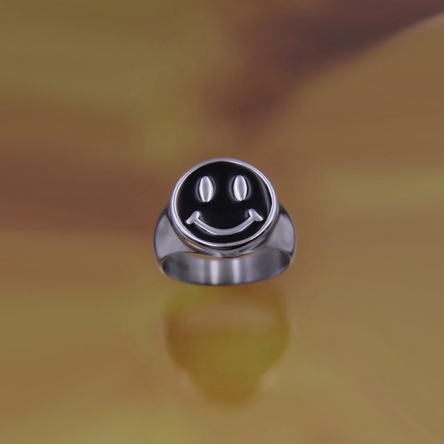 Ins gótico Punk corazón Rana calavera anillos para Mujeres Hombres Vintage gótico araña conejo sonrisa cara anillo pareja joyería de moda regalo Tan Jianjun unisex