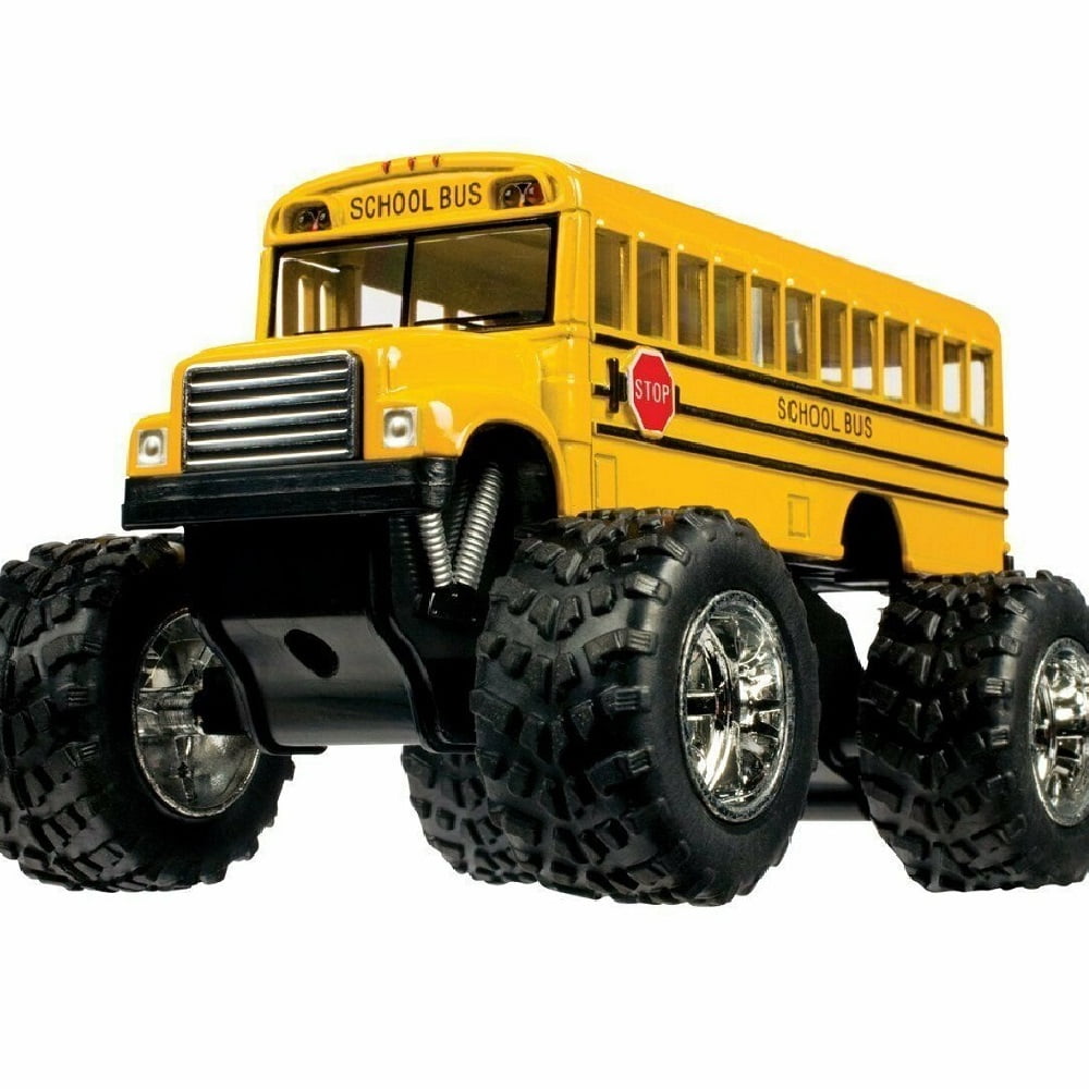 Monster Big Wheel Truck Yellow School Bus Toy Kids Gift 5"