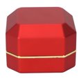 thumbnail image 2 of Caja de Presentación de Anillos Bling Bling con Luz Color Rojo Flocado, 2 of 14