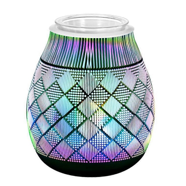 1pc Glass Scented Oil Lamp Creative Bedroom Aroma Lamp Romantic Adornment