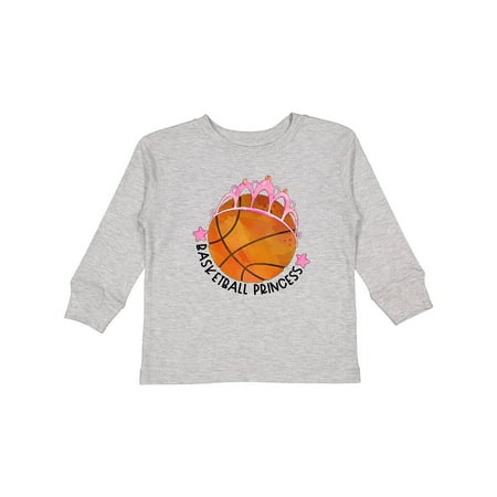 

Inktastic Basketball Princess- Tiara Gift Toddler Toddler Girl Long Sleeve T-Shirt