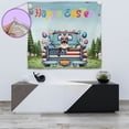 thumbnail image 4 of Happy Easter Siamese American Flag Truck Bunny Ears Tapestry Cat Lover Kitten Owner Gifts Wall Hanging Backdrop Home Decor - 03001, 4 of 5