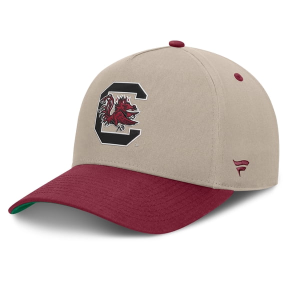 Men's Fanatics Stone/Garnet South Carolina Gamecocks Veteran Two-Tone Adjustable Hat