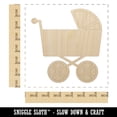 thumbnail image 2 of Baby Carriage Pram Stroller Wood Shape Unfinished Piece Cutout Craft DIY Projects - 6.25 Inch Size - 1/8 Inch Thick, 2 of 7