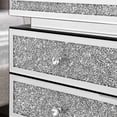 thumbnail image 4 of Mirrored End Table - 3 Spacious Drawers - Various Rooms - Keeps Items Organized, 4 of 6