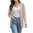 thumbnail image 2 of WIZUTIZ Women's V Neck Button Down Cardigan Lightweight Breathable Long Sleeve Sun Protection Tops, 2 of 8