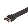 thumbnail image 3 of Cable de extensión de cabecera de panel frontal USB 3.1 tipo C con diseño de tuerca Cable de extensión flexible de 10 Gbps de 1,64 pies de longitud tipo E a tipo C, 3 of 8