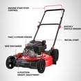 thumbnail image 2 of PowerSmart Gas Lawn Mower, 21 inches 144cc 2-in-1 Walk-Behind , Side Discharge Push Lawn Mower, 2 of 9