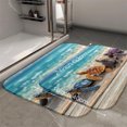 thumbnail image 2 of 1pc Four Turtle Figurines Absorbent Non-Slip Bathroom Thickened Flannel Rug Decor,Soft,Quick Drying,Suitable For Indoor/outdoor Use,Bathrooms,Bedrooms,Kitchens,Terrace,Laundry Rooms,16"x24", 2 of 9