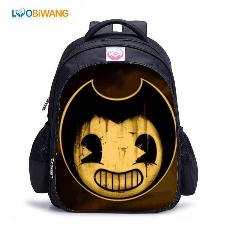 Bendy Backpack Cartoon Backpacks School Backpack Laptop Bag Shoulders Lightweight for Kids Girls