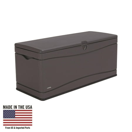 Lifetime New Outdoor Polyethylene Deck Box 130 Gallon Capacity, Gray (60298)