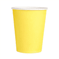 thumbnail image 3 of 80 Paper Cups (9oz) - Plain Solid Colours Birthday Catering(Yellow),80 x Paper Cups,Yellow, 3 of 3